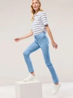 Extraglatt Baumwollhose Slim Fit