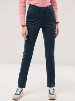 Extraglatt Baumwollhose Slim Fit