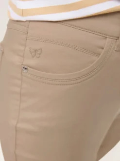 Extraglatt Baumwollhose Slim Fit