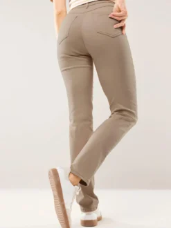 Extraglatt Baumwollhose Slim Fit