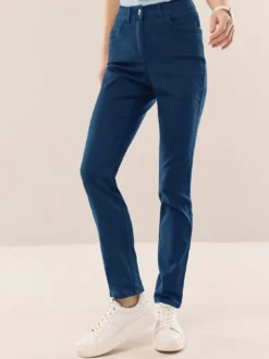 Extraglatt Baumwollhose Slim Fit