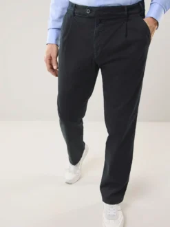 Extraglatt Flex-Bundfaltenjeans