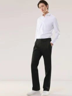Extraglatt Flex-Bundfaltenjeans