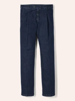 Extraglatt Flex-Bundfaltenjeans