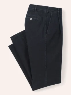 Extraglatt Flex-Bundfaltenjeans