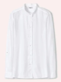 Extraglatt Stehkragen Bluse