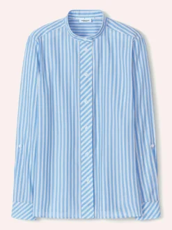 Extraglatt Stehkragen Bluse