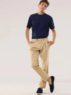 Feintwill Bundfalten-Chino