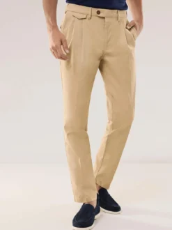 Feintwill Bundfalten-Chino