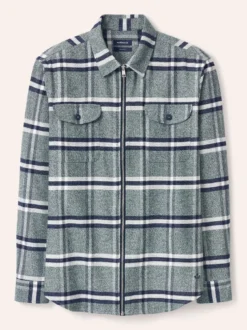 Flanell-Hemd mit Reißverschluss