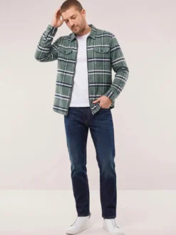 Flanell-Hemd mit Reißverschluss