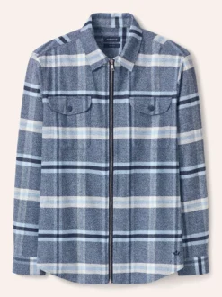 Flanell-Hemd mit Reißverschluss