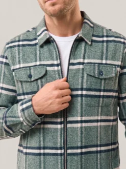 Flanell-Hemd mit Reißverschluss