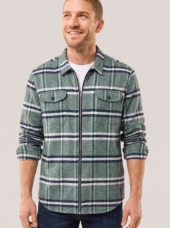Flanell-Hemd mit Reißverschluss