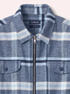 Flanell-Hemd mit Reißverschluss