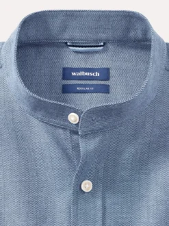 Flanell Stehkragen-Hemd