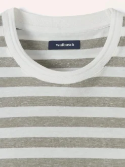 Gestreiftes T-Shirt mit Leinen