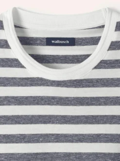 Gestreiftes T-Shirt mit Leinen