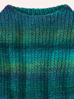 Grobstrick-Pullover Farbverlauf
