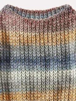 Grobstrick-Pullover Farbverlauf