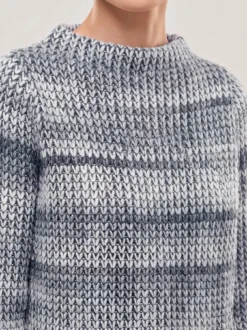 Grobstrick-Pullover Farbverlauf