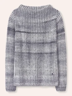 Grobstrick-Pullover Farbverlauf