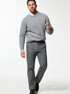 Gürtel-Chino Wool-Look