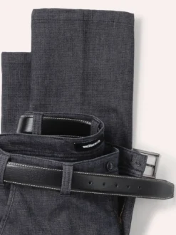 Gürtel-Chino Wool-Look