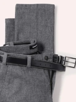 Gürtel-Chino Wool-Look