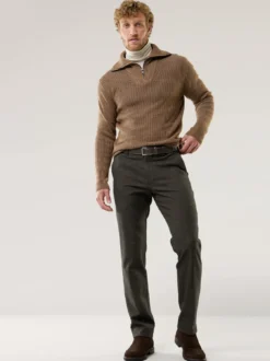Gürtel-Chino Wool-Look
