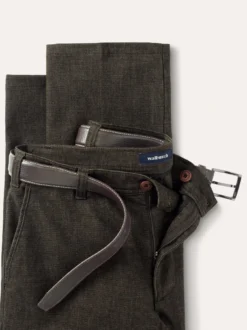 Gürtel-Chino Wool-Look