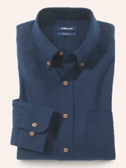 Hemd aus angerautem Baumwoll-Twill