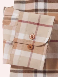Hemd aus angerautem Baumwoll-Twill