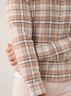 Hemd aus angerautem Baumwoll-Twill