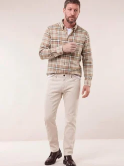 Hemd aus angerautem Baumwoll-Twill