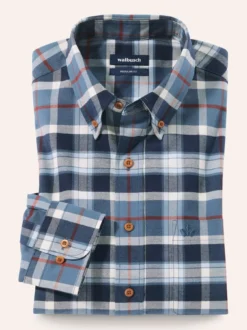 Hemd aus angerautem Baumwoll-Twill