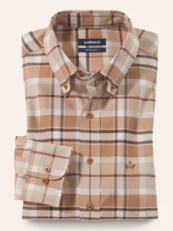 Hemd aus angerautem Baumwoll-Twill