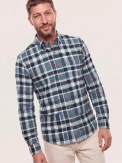 Hemd aus angerautem Baumwoll-Twill
