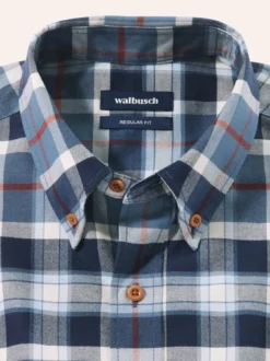 Hemd aus angerautem Baumwoll-Twill