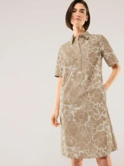 Hemdblusenkleid aus Baumwolle