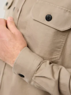 Hemdjacke aus Baumwoll-Mischung