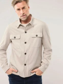 Hemdjacke aus Microvelours