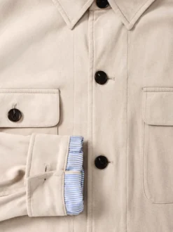 Hemdjacke aus Microvelours