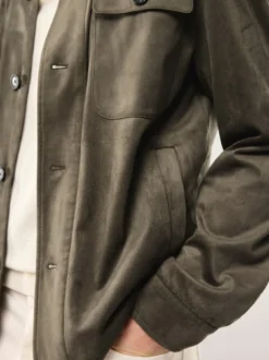 Hemdjacke aus Microvelours