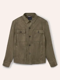 Hemdjacke aus Microvelours
