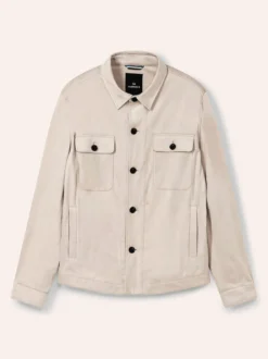 Hemdjacke aus Microvelours