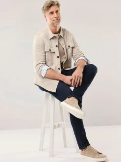 Hemdjacke aus Microvelours