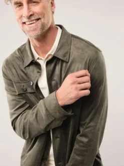 Hemdjacke aus Microvelours