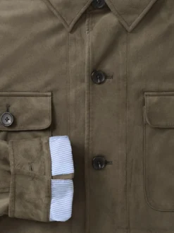 Hemdjacke aus Microvelours