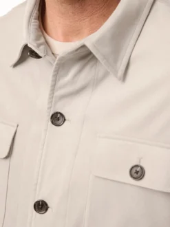 Hemdjacke aus Microvelours